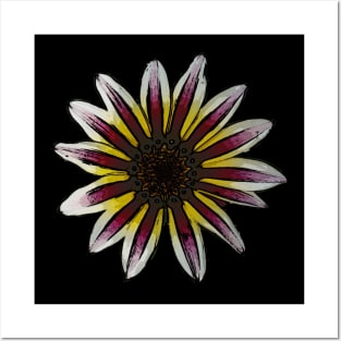 Gazania African Daisy Altered Photograph Posters and Art